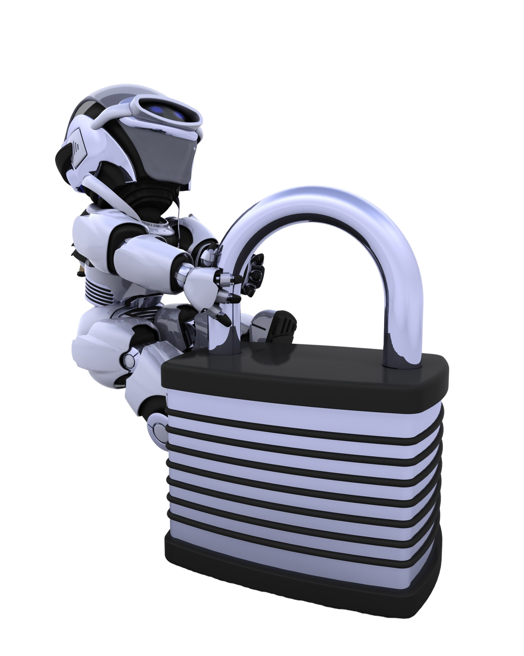 Data protection padlock illustration